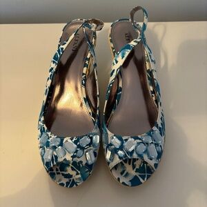 Alfani Blue & White Sequined Espadrilles